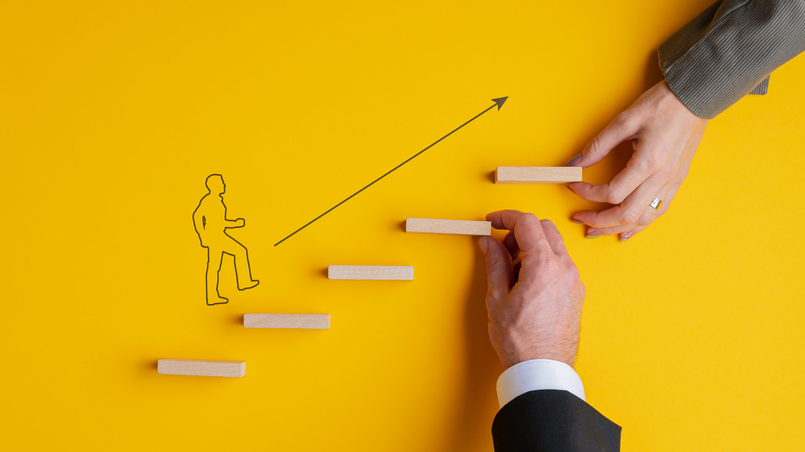 Business teamwork and cooperation conceptual image